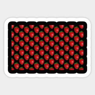 wild strawberries Sticker